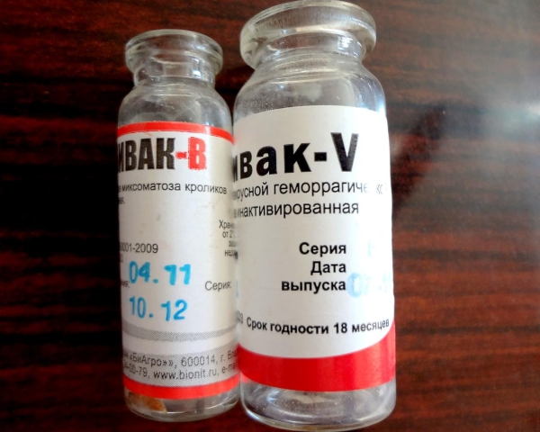 Вакцина для кроликов РАББИВАК-В и РАББИВАК-V